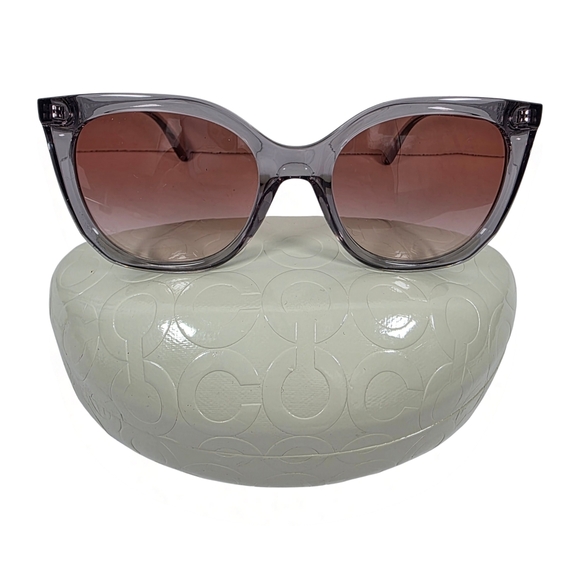 Coach HC8267 Alexa Square Sunglasses Gray 54-19-140 w/ Case - Picture 1 of 7